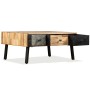 Recycled solid teak coffee table 90x65x40 cm by vidaXL, Coffee table - Ref: Foro24-245404, Price: 155,10 €, Discount: %