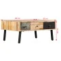 Recycled solid teak coffee table 90x65x40 cm by vidaXL, Coffee table - Ref: Foro24-245404, Price: 153,74 €, Discount: %