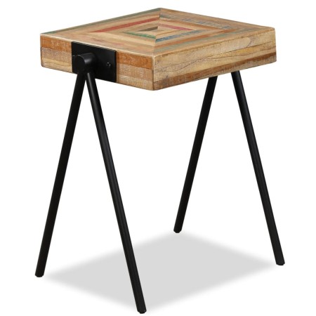Recycled solid teak side table by vidaXL, Side tables - Ref: Foro24-245408, Price: 91,11 €, Discount: %