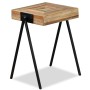 Recycled solid teak side table by vidaXL, Side tables - Ref: Foro24-245408, Price: 91,11 €, Discount: %