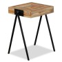 Recycled solid teak side table by vidaXL, Side tables - Ref: Foro24-245408, Price: 91,11 €, Discount: %