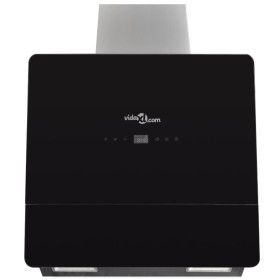 Black tempered glass extractor hood with 600 mm screen by vidaXL, Extractors - Ref: Foro24-241215, Price: 145,65 €, Discount: %