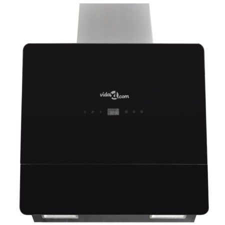Black tempered glass extractor hood with 600 mm screen by vidaXL, Extractors - Ref: Foro24-241215, Price: 145,58 €, Discount: %