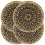 Runde Tischsets 4 Stück dunkelblaue Jute 38 cm von vidaXL, Tischsets - Ref: Foro24-133870, Preis: 25,22 €, Rabatt: %