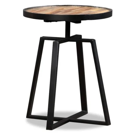 Round Recycled Solid Teak Side Table by vidaXL, Side tables - Ref: Foro24-245409, Price: 86,45 €, Discount: %