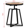 Round Recycled Solid Teak Side Table by vidaXL, Side tables - Ref: Foro24-245409, Price: 87,54 €, Discount: %
