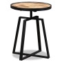 Round Recycled Solid Teak Side Table by vidaXL, Side tables - Ref: Foro24-245409, Price: 87,54 €, Discount: %