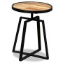 Round Recycled Solid Teak Side Table by vidaXL, Side tables - Ref: Foro24-245409, Price: 87,54 €, Discount: %