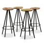 Küchenhocker 4 Einheiten recyceltes Massivholz von vidaXL, Küchenhocker - Ref: Foro24-245446, Preis: 226,54 €, Rabatt: %