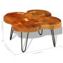 Coffee table with 4 trunks solid sheesham wood 35 cm by vidaXL, Coffee table - Ref: Foro24-242444, Price: 125,15 €, Discount: %