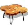 Coffee table with 4 trunks solid sheesham wood 35 cm by vidaXL, Coffee table - Ref: Foro24-242444, Price: 123,65 €, Discount: %