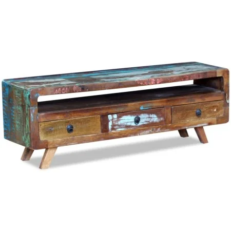 TV stand with 3 drawers made of solid recycled wood. by vidaXL, TV Furniture - Ref: Foro24-243294, Price: 214,50 €, Discount: %