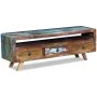TV stand with 3 drawers made of solid recycled wood. by vidaXL, TV Furniture - Ref: Foro24-243294, Price: 214,50 €, Discount: %