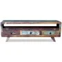 TV stand with 3 drawers made of solid recycled wood. by vidaXL, TV Furniture - Ref: Foro24-243294, Price: 214,50 €, Discount: %