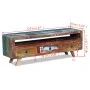 TV stand with 3 drawers made of solid recycled wood. by vidaXL, TV Furniture - Ref: Foro24-243294, Price: 214,50 €, Discount: %