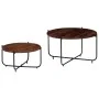 Set de mesas de centro 2 uds madera maciza de sheesham 60x35 cm de vidaXL, Mesas de centro - Ref: Foro24-246015, Precio: 74,1...
