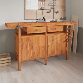 Banco de trabajo cajones y tornillos banco madera 162x62x83 cm de vidaXL, Mesas de trabajo - Ref: Foro24-153324, Precio: 383,...