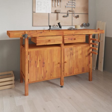Workbench with drawers and screws wooden bench 162x62x83 cm by vidaXL, Work tables - Ref: Foro24-153324, Price: 384,99 €, Dis...