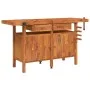 Workbench with drawers and screws wooden bench 162x62x83 cm by vidaXL, Work tables - Ref: Foro24-153324, Price: 362,47 €, Dis...