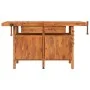 Workbench with drawers and screws wooden bench 162x62x83 cm by vidaXL, Work tables - Ref: Foro24-153324, Price: 362,47 €, Dis...
