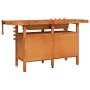 Workbench with drawers and screws wooden bench 162x62x83 cm by vidaXL, Work tables - Ref: Foro24-153324, Price: 384,99 €, Dis...