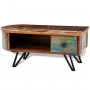 Coffee table with iron legs, recycled solid wood by vidaXL, Coffee table - Ref: Foro24-241642, Price: 169,78 €, Discount: %