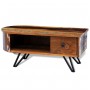 Coffee table with iron legs, recycled solid wood by vidaXL, Coffee table - Ref: Foro24-241642, Price: 171,74 €, Discount: %