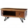 Coffee table with iron legs, recycled solid wood by vidaXL, Coffee table - Ref: Foro24-241642, Price: 169,78 €, Discount: %