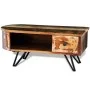 Couchtisch mit Beinen aus recyceltem Massivholz und Eisen von vidaXL, Couchtisch - Ref: Foro24-241642, Preis: 169,78 €, Rabat...