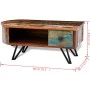 Couchtisch mit Beinen aus recyceltem Massivholz und Eisen von vidaXL, Couchtisch - Ref: Foro24-241642, Preis: 169,78 €, Rabat...