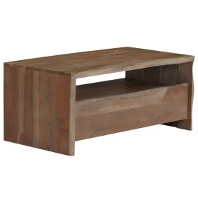 Live edge coffee table solid gray acacia wood 90x50x40 cm by vidaXL, Coffee table - Ref: Foro24-246127, Price: 138,58 €, Disc...