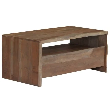 Live Edge Couchtisch aus massivem grauem Akazienholz 90x50x40 cm von vidaXL, Couchtisch - Ref: Foro24-246127, Preis: 138,58 €...