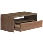 Live Edge Couchtisch aus massivem grauem Akazienholz 90x50x40 cm von vidaXL, Couchtisch - Ref: Foro24-246127, Preis: 139,68 €...