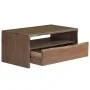 Live Edge Couchtisch aus massivem grauem Akazienholz 90x50x40 cm von vidaXL, Couchtisch - Ref: Foro24-246127, Preis: 138,58 €...