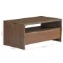 Live edge coffee table solid gray acacia wood 90x50x40 cm by vidaXL, Coffee table - Ref: Foro24-246127, Price: 138,58 €, Disc...