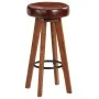 Küchenhocker 2 Stk. echtes Leder massives Akazienholz von vidaXL, Küchenhocker - Ref: Foro24-246260, Preis: 165,13 €, Rabatt: %