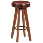 Küchenhocker 2 Stk. echtes Leder massives Akazienholz von vidaXL, Küchenhocker - Ref: Foro24-246260, Preis: 158,89 €, Rabatt: %