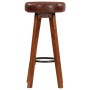 Küchenhocker 2 Stk. echtes Leder massives Akazienholz von vidaXL, Küchenhocker - Ref: Foro24-246260, Preis: 158,89 €, Rabatt: %