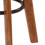 Küchenhocker 2 Stk. echtes Leder massives Akazienholz von vidaXL, Küchenhocker - Ref: Foro24-246260, Preis: 158,89 €, Rabatt: %