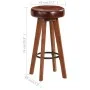 Küchenhocker 2 Stk. echtes Leder massives Akazienholz von vidaXL, Küchenhocker - Ref: Foro24-246260, Preis: 165,13 €, Rabatt: %