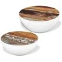 Set of 2 solid recycled wood bowl-shaped coffee tables by vidaXL, Coffee table - Ref: Foro24-243351, Price: 135,22 €, Discoun...