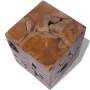 Solid teak wood stool by vidaXL, Folding stools and chairs - Ref: Foro24-243472, Price: 115,88 €, Discount: %