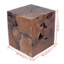 Solid teak wood stool by vidaXL, Folding stools and chairs - Ref: Foro24-243472, Price: 119,31 €, Discount: %