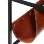 Mesa de centro con revistero de cuero auténtico 110x50x45 cm de vidaXL, Mesas de centro - Ref: Foro24-244241, Precio: 87,93 €...