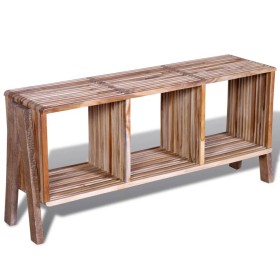 TV-Schrank mit 3 stapelbaren Regalen aus recyceltem Teakholz von vidaXL, TV-Möbel - Ref: Foro24-241718, Preis: 153,77 €, Raba...