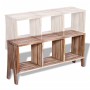 TV-Schrank mit 3 stapelbaren Regalen aus recyceltem Teakholz von vidaXL, TV-Möbel - Ref: Foro24-241718, Preis: 153,77 €, Raba...
