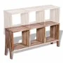 TV-Schrank mit 3 stapelbaren Regalen aus recyceltem Teakholz von vidaXL, TV-Möbel - Ref: Foro24-241718, Preis: 152,07 €, Raba...