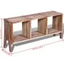 TV-Schrank mit 3 stapelbaren Regalen aus recyceltem Teakholz von vidaXL, TV-Möbel - Ref: Foro24-241718, Preis: 152,07 €, Raba...