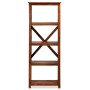 Solid acacia wood shelf with honey finish 60x30x160 cm by vidaXL, Bookcases and shelves - Ref: Foro24-245646, Price: 250,19 €...