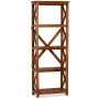 Solid acacia wood shelf with honey finish 60x30x160 cm by vidaXL, Bookcases and shelves - Ref: Foro24-245646, Price: 245,04 €...